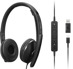 Lenovo Gen 2 - Bekabelde ANC-headset - USB-C - Zwart