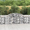 vidaXL - Schanskorven - 4 - st - gewelfd - 300x50x80/100 - cm - gegalvaniseerd - ijzer