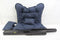 Bo-Camp Brandon - Relaxstoel - Aluminium frame - Gepolsterd Cationic - Blauw