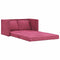 vidaXL - Slaapbank - vloermodel - 2-in-1 - 122x204x55 - cm - fluweel - wijnrood