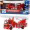 Speelgoed brandweerwagen met ladder 15 cm - Speelgoed auto brandweer