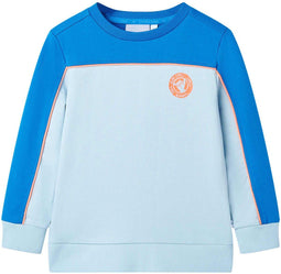 vidaXL - Kindertrui - 140 - felblauw - en - lichtblauw