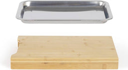 Livoo - Snijplank - met - opberglade - hout - beige