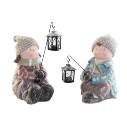 Kerstversiering DKD Home Decor Multicolour 29 x 18 x 34 cm (2 Stuks)