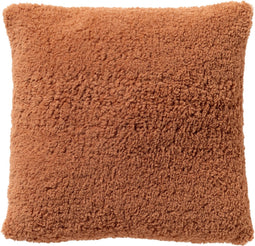 Dutch Decor Sierkussen Cara - Teddy - Terra - 45x45 cm (BxD) - Polyester - Kleur Cork