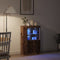 vidaXL - Dressoir - met - LED - Verlichting - Oud - Hout - 60,5x37x100 - cm