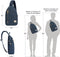 Travelon Heritage - Anti-diefstal Sling Bag - RFID snijbestendige band vergrendelbare ritsen - Indigo