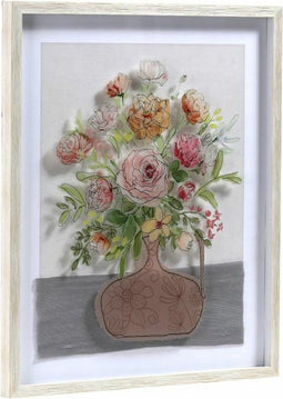 Schilderij DKD Home Decor Vaas (53 x 3 x 63 cm) (2 Stuks)