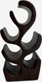 AnLi Style-Wijnrek Suar hout walnoot 6 flessen - 50cm