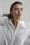 Vero Moda VMNORA - Dames Blouse - Hoge hals - Katoen - Maat S