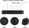 Multi Charging Station USB Charger Multiple Charging Station for Multiple Devices Docking Stations with Fast Wireless Charger 10 W Qi Charging Surface and 4 USB Ports for Smartphone Mobile Phone Tablet