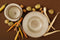 Palmer Bord Earth 21 cm Bruin Stoneware 2 stuks
