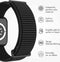 imoshion Nylon⁺ bandje - Geschikt voor Apple Watch 1, 2, 3, 4, 5, 6, 7, 8, 9, 10 (42 mm), SE - 38/40/41 mm - Zwart - One Size