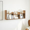 vidaXL - Wandkast - 100x18x40 - cm - bewerkt - hout - artinsanaal - eikenkleurig
