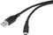 Renkforce RF-4995176 - USB-kabel USB 3.2 Gen1 - Snelladen 3 A - Zwart 2.00 m