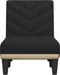 vidaXL - Chaise - longue - stof - zwart
