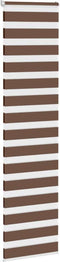 vidaXL - Zebra - rolgordijn - 65x200 - cm - stofbreedte - 60,9 - cm - polyester - bruin