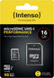 Intenso 3424470 - microSDHC 16GB - Class 10 UHS-I - Waterdicht