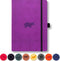 Dingbats* Wildlife A5 Notitieboek - Purple Hippo Stippen - Bullet Journal met 100 gsm Inktvrij Papier - Schetsboek met Harde Kaft, Binnenvak, Elastische Sluiting en Bladwijzer