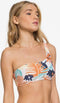 Roxy Swim The Sea - Asymmetrische Bikinitop - Verwijderbare pads - Peach