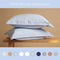 Coco & Cici - Tencel Twill Kussensloop 70 x 60 cm - Kussenhoes - Lichtblauw - Lyocell - Extra Zacht - 3 cm Volant