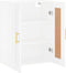 vidaXL - Wandkast - 69,5x34x90 - cm - bewerkt - hout - wit