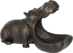 J-Line Nijlpaard Poly Brons