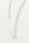 Mica Decorations Odile Bistrotafel - Rond - Metaal - H76 x Ø61 cm - Bruin Wit