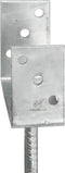 vidaXL Grondankers 6 st 8x6x30 cm gegalvaniseerd staal zilverkleurig