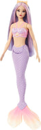 Barbie A Touch of Magic - Paarse zeemeermin staart - Barbiepop