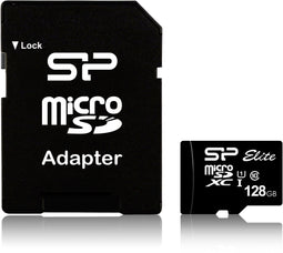 Silicon Power 128GB Elite - MicroSDXC Class 10 UHS-1 tot 85MB/s - Zwart