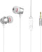 M51 HOCO Superior Sound koptelefoon met microfoon Metallic Zilver