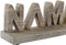Decoratieve figuren DKD Home Decor Ziverachtig Bruin Aluminium Mangohout (63 x 7,5 x 22 cm)