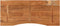 vidaXL - Bureaublad - rechthoekig - 140x60x2,5 - cm - massief - acaciahout