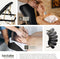 tectake® 3-Zones Massagetafel Somwang - Opvouwbare Behandelbank - 7,5cm Matras - Zwart