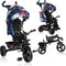 Lionelo Haari - Driewieler 2in1 - Draaibare Zitting - Rubberen Wielen - Groeit Mee - Blauw