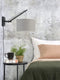 GOOD&MOJO Wandlamp Andes - Bamboe Zwart/Lichtgrijs - 50x32x45cm - Binnen Scandinavisch,Bohemian