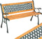 tectake® Gietijzeren Tuinbank - Nostalgisch Ontwerp - Stevig en Waterbestendig - Bruin - 128 x 51 x 73 cm