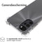 iMoshion Hoesje Geschikt voor Motorola Moto G22 Hoesje Siliconen - iMoshion Shockproof Case - Transparant