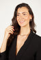 Laura Ferini Chiara - Dames Ketting - 2 lagen - 18K Wit Verguld - Zilver