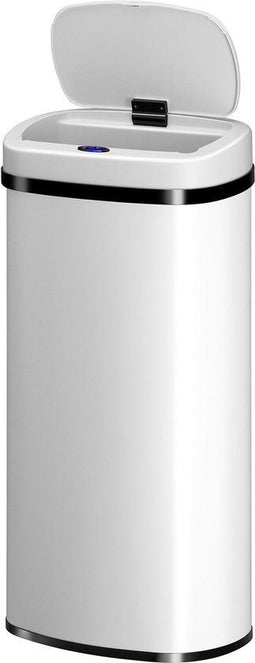 Automatische Prullenbak - Sensorprullenbak - 70 Liter - Wit - Rechthoek