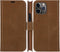 Dbramante1928 iPhone 13 Pro Max - Flip cover - Magneetsluiting en ruimte voor pasjes - Cognac