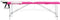 vidaXL - Massagetafel - inklapbaar - 2 - zones - aluminium - wit - en - roze