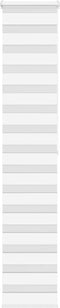 vidaXL - Zebra - rolgordijn - 40x200 - cm - stofbreedte - 35,9 - cm - polyester - wit