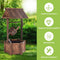Coast gewenste fontein - Waterput met watervalfunctie - 58,5 x 51 x 117 cm - Bruin