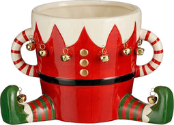House of Seasons Funny Bloempot - L29 x B18 x H17 cm - Dolomiet - Rood