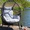 House Nordic Rosario - Relaxfauteuil - Bohemian stijl - Zwart - 74x73x103cm