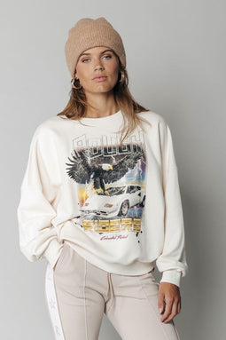 Colourful Rebel Rough Riders - Dropped Sh. Sweat - Ronde hals - Maat L