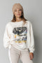 Colourful Rebel Rough Riders - Dropped Sh. Sweat - Ronde hals - Maat L