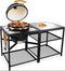 BBQ Buitenkeuken Tafel – Large – Universeel voor Kamado 21” – Met Sidetable